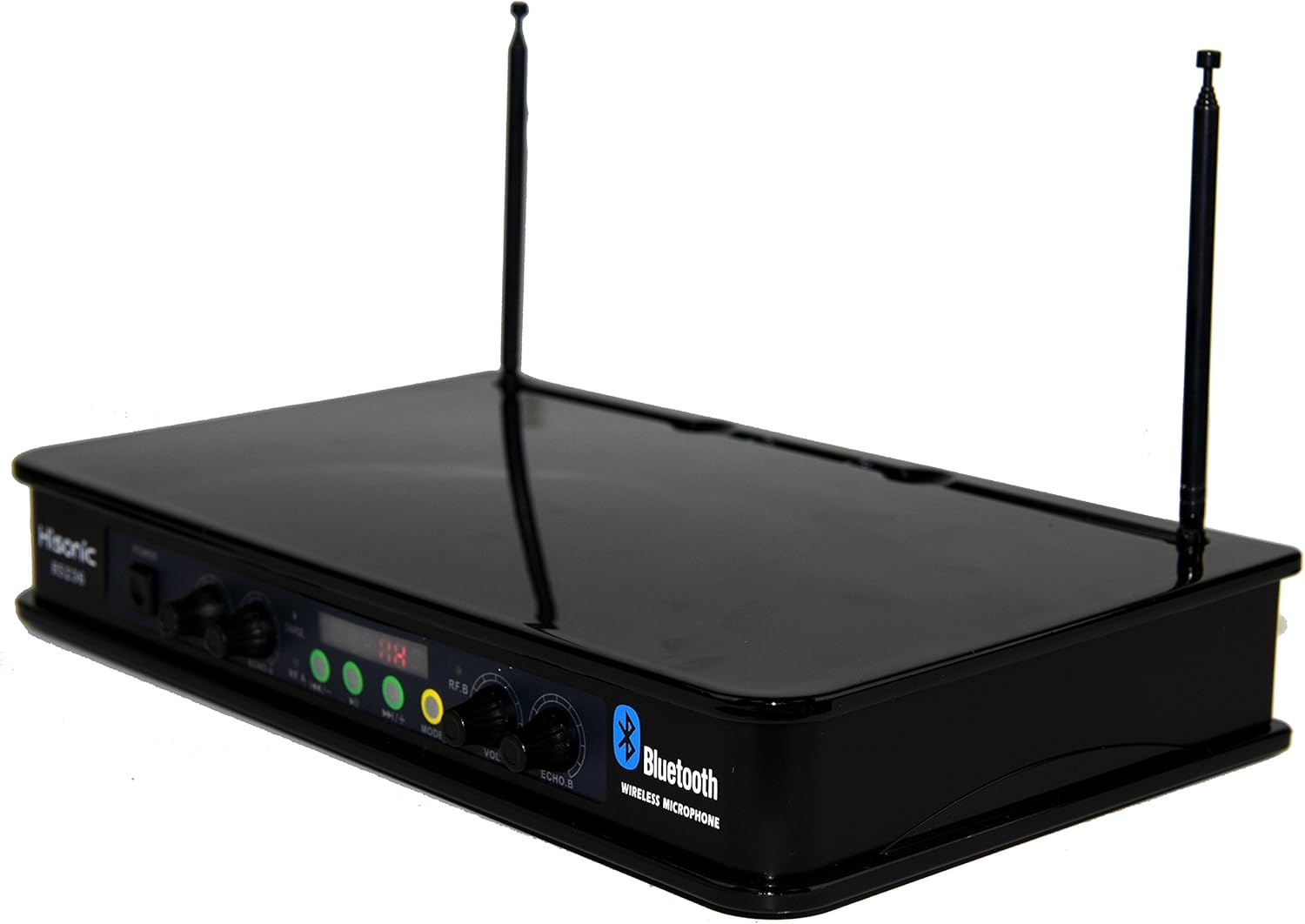 Hisonic HS236 Bluetooth VHF Handheld Wireless Microphone System Portable and Rechargeable Battery Installed,2 Handheld Microphone