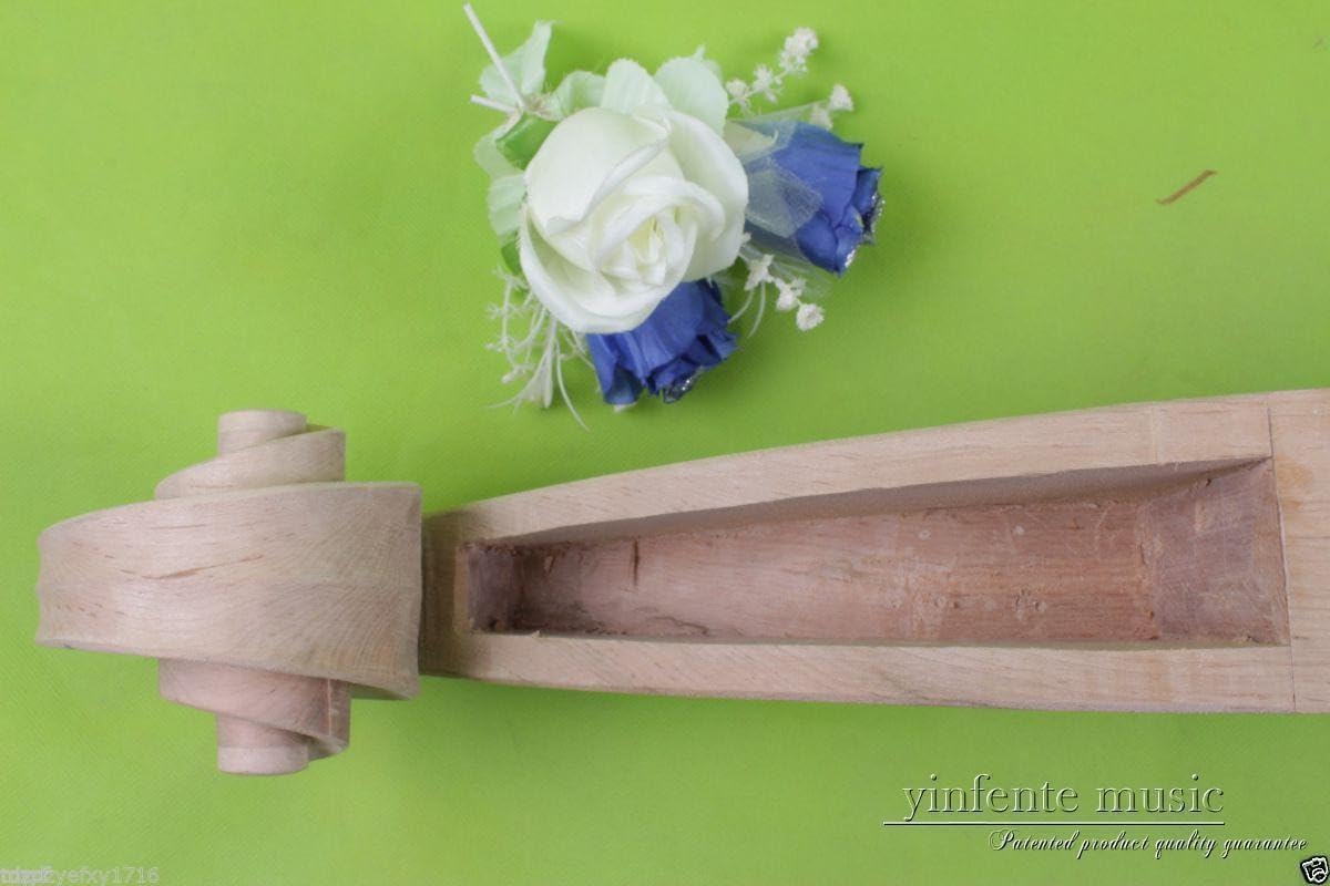 New 3/4 Upright Double Bass Neck Maple Wood Bass Neck Nonporous Replacement Unfinished DIY (01)