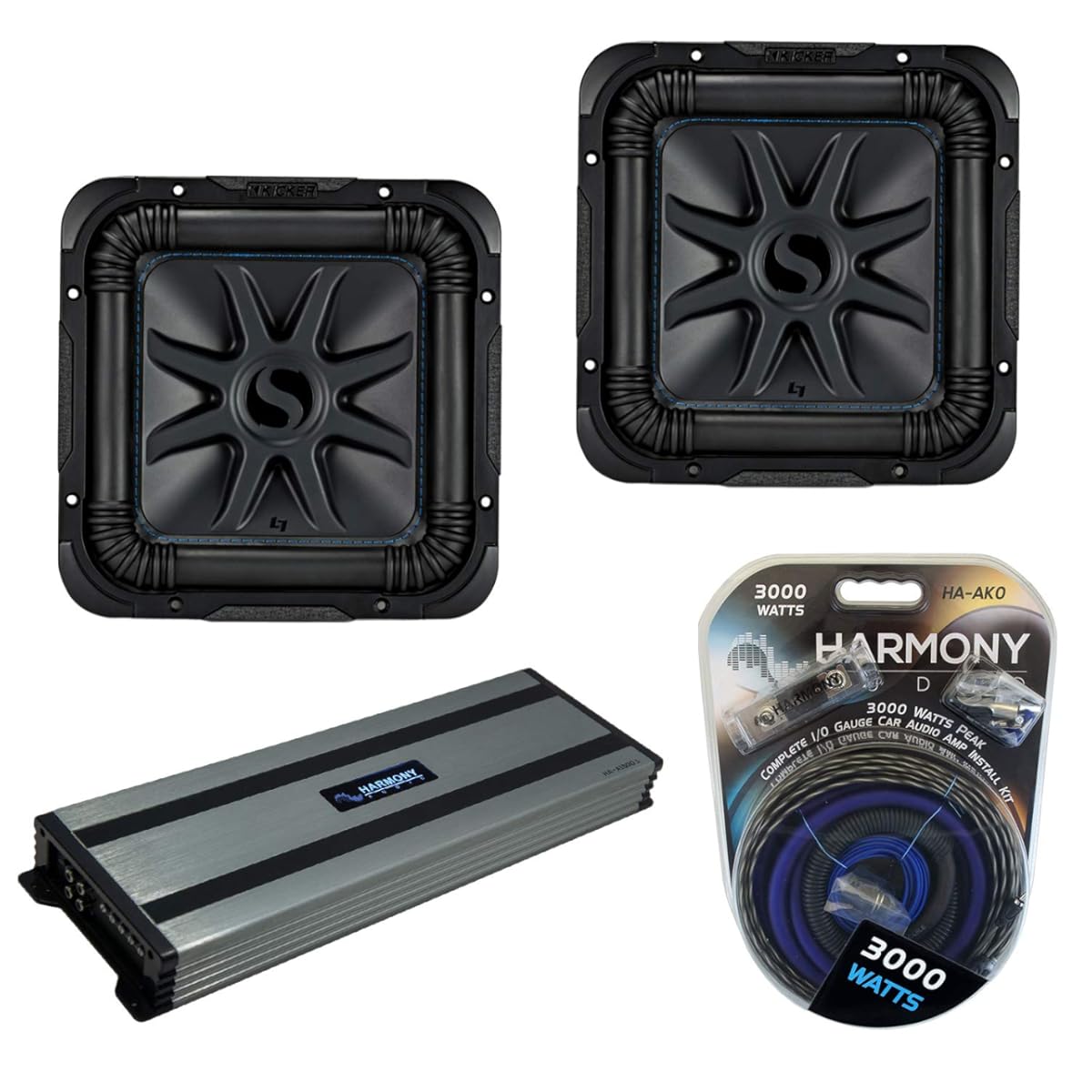 Harmony Audio Kicker (2) L7S10 Car Audio Solo-Baric 10