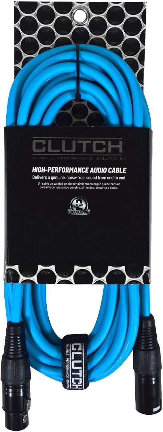 Pro Audio DJ 20' ft XLR Male to XLR Female Blue Microphone Speaker Cables 20 Pa