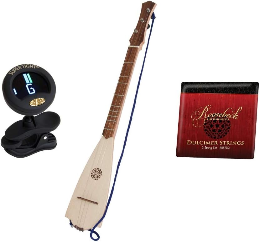 Includes: 3 String Trail Dulcimer + Roosebeck Trail Dulcimer 3-String Set + Snark Clip-On Chromatic Tuner