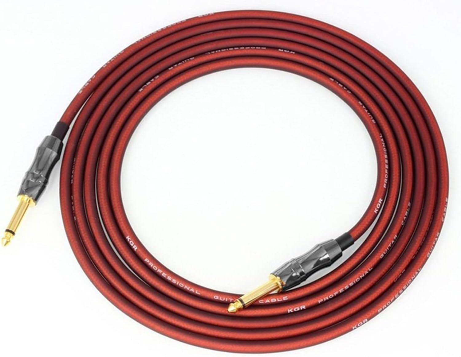 Guitar Cable Electric Guitar Wire Cable Bass Piano Keyboard Drum Noise Reduction Shield Line (Color : B, Size : 15)