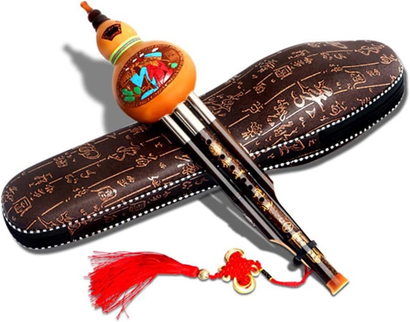 FLFL Hulusi Hulusi Three Musical Instruments Teach Students to Play The Cucurbit Flute in The Key of C Flat B