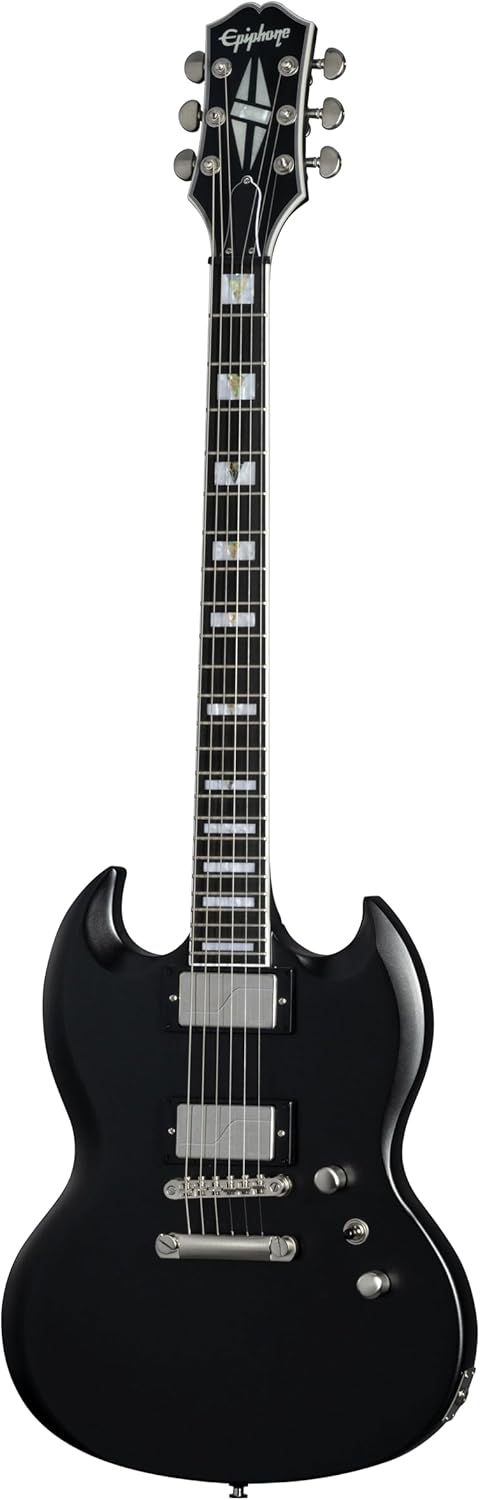 Epiphone SG Prophecy, Aged Jet Black Metallic with Bag