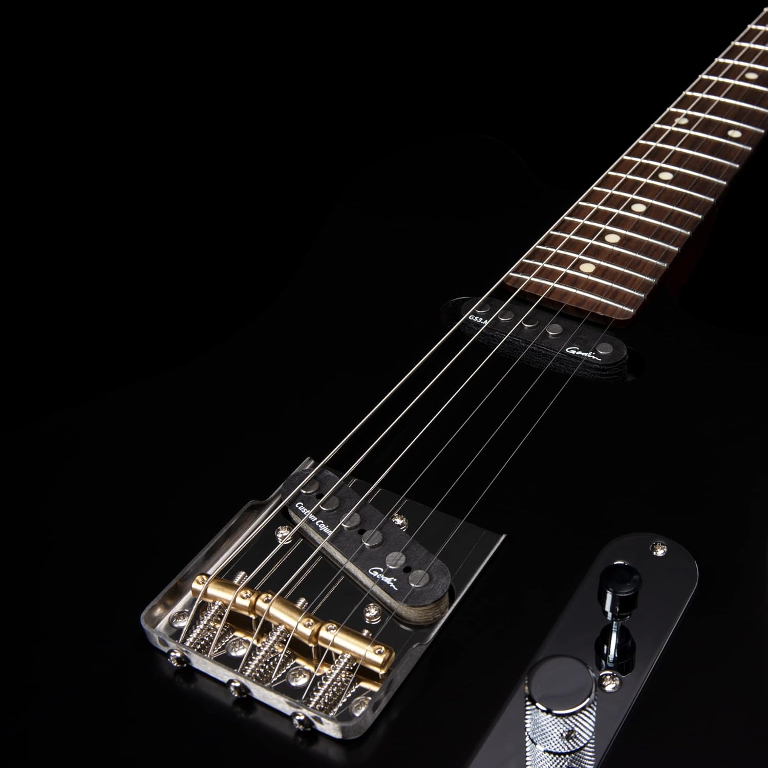 Godin Stadium HT Electric Guitar - Matte Black with Rosewood Fingerboard