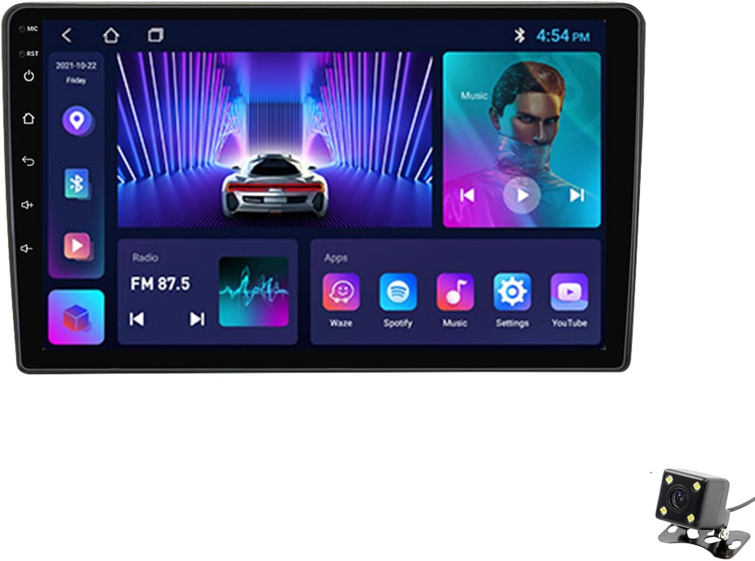 ADMLZQQ Android 12 Car Stereo Double Din Radio for Hyundai Azera 2006-2010 GPS Navigation 9'' Multimedia Player Bluetooth Video Receiver with Car-Play 4G/5G WiFi SWC DSP USB Back Camera