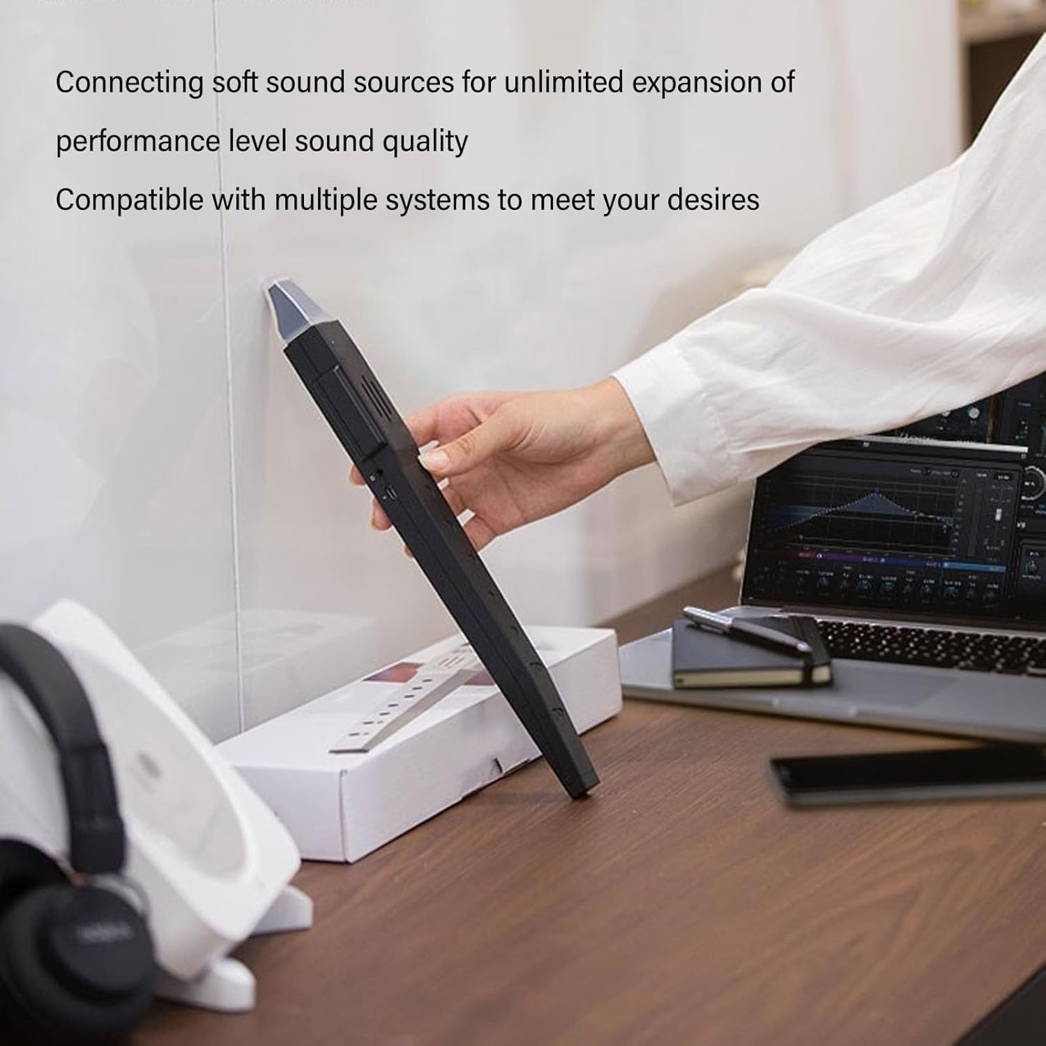 LiebeWH Electronic Wind Instrument with 10 Instrument Sounds Digital Saxophone Built in Speaker for Woodwind Enthusiasts Support for MIDI Connections, LiebeWH29i1gco38a