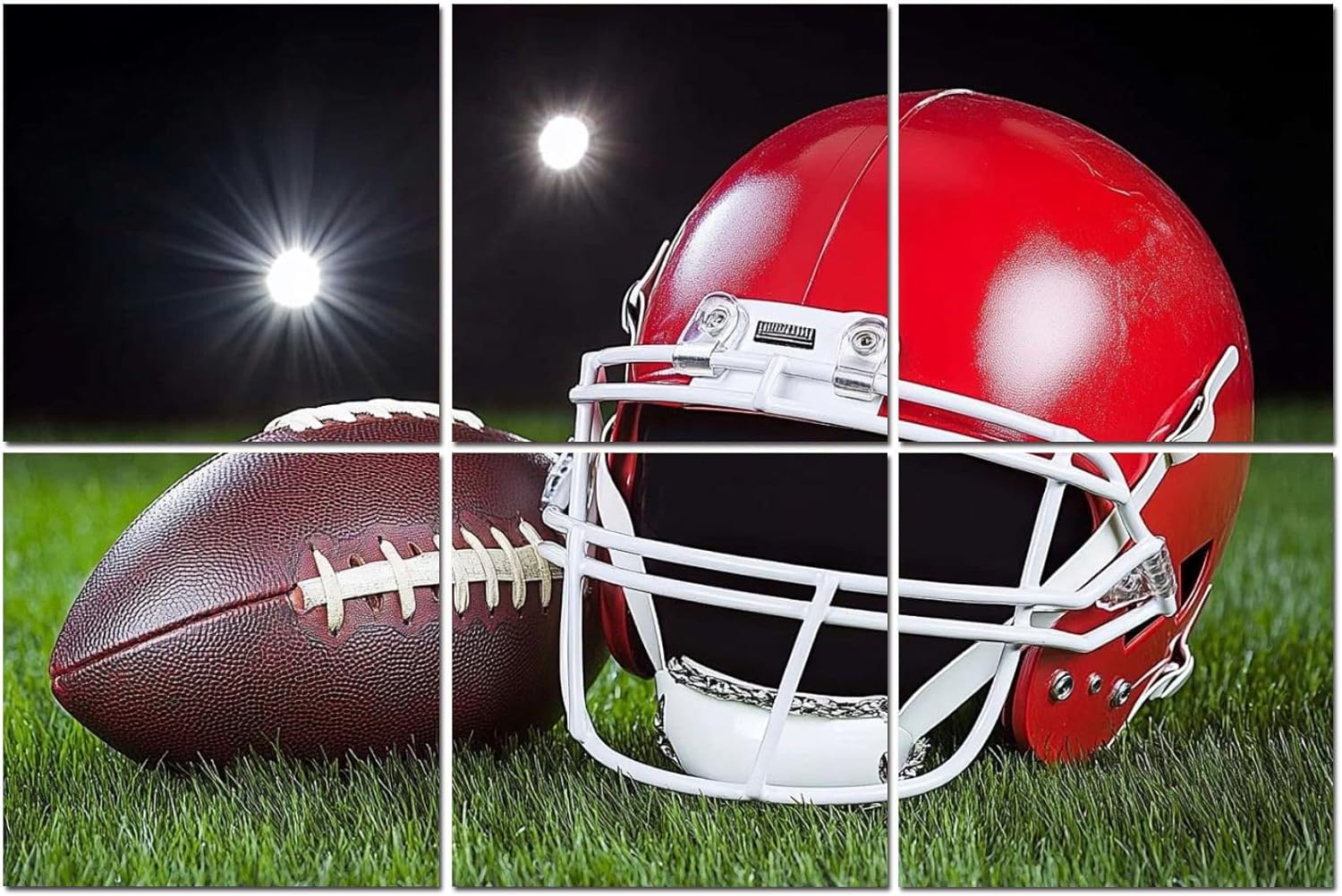 6 Pack Art Acoustic Panels Red Sports Sound Absorbing Panel 48