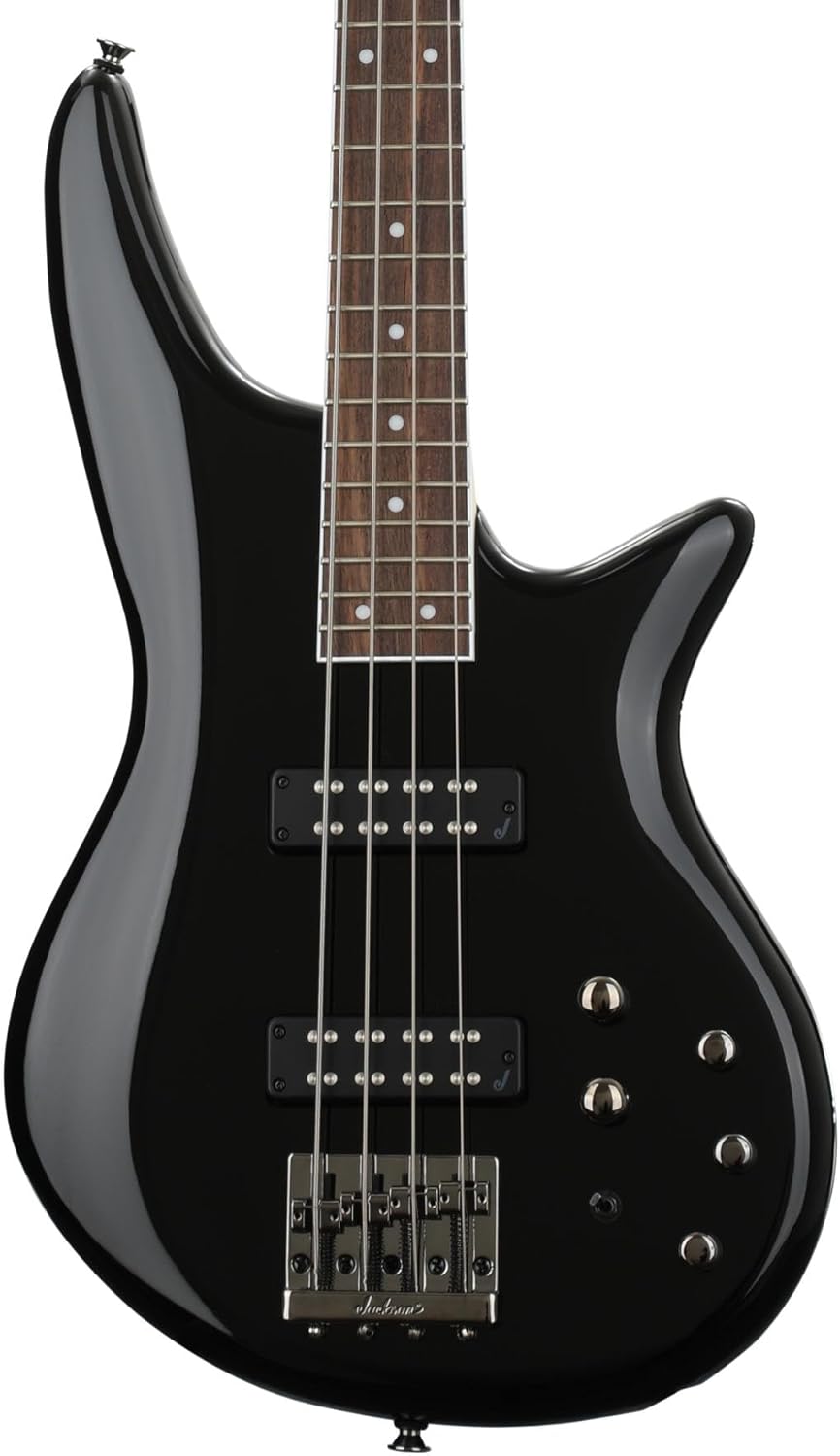 Jackson JS Series Spectra Bass JS3, Gloss Black, Laurel Fingerboard