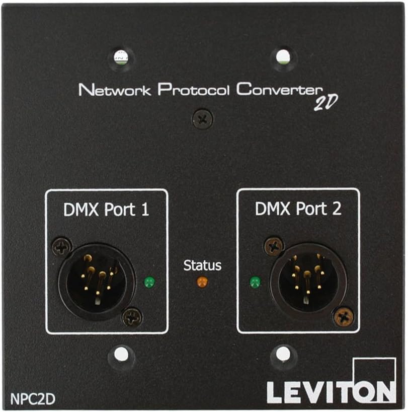 Leviton NPC2D-MM 2 Port NPC with 2 5-Pin Male XLRS