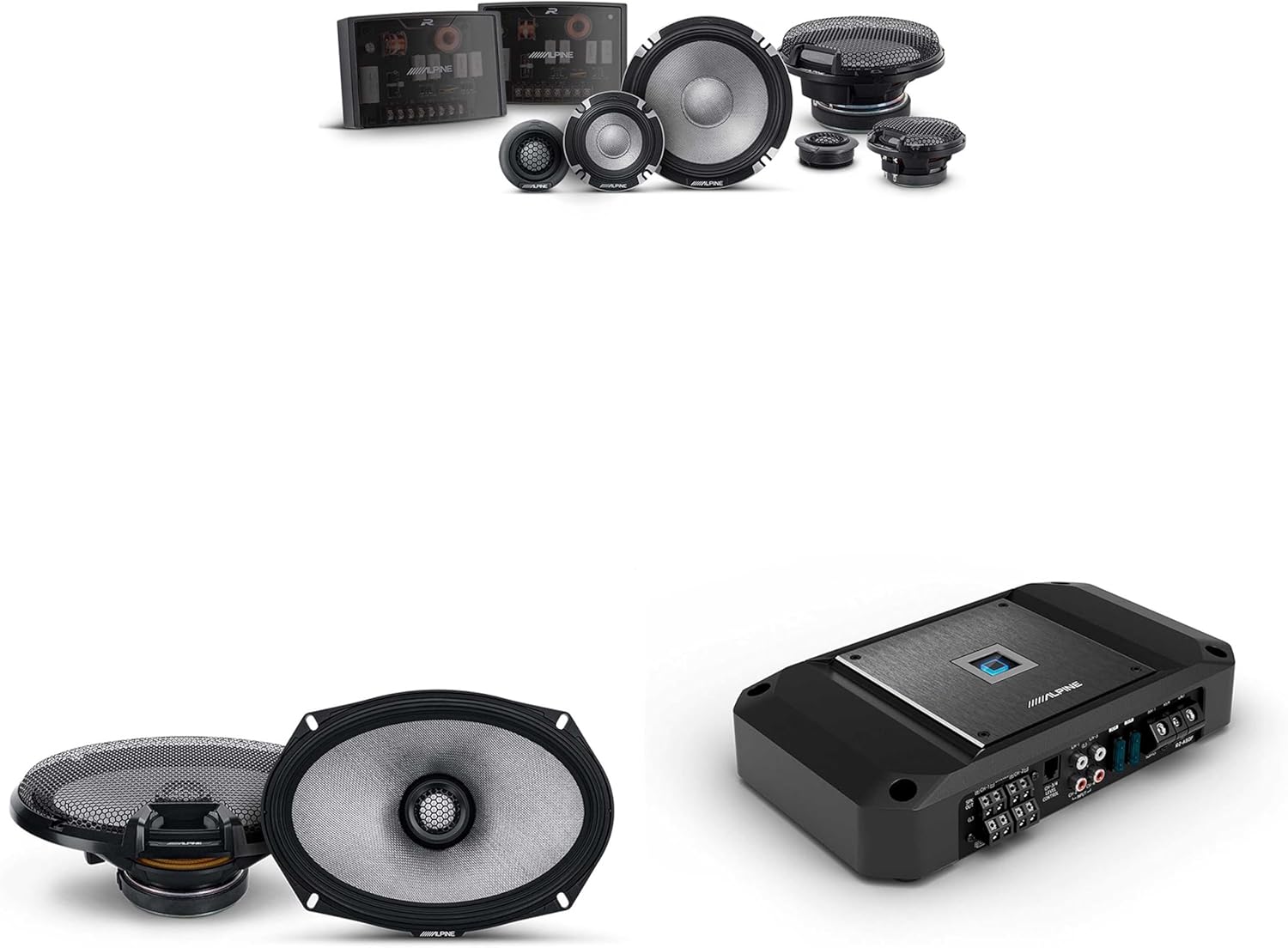 Alpine R2 4 Channel Amp & R2-S653 3 Way 6.5