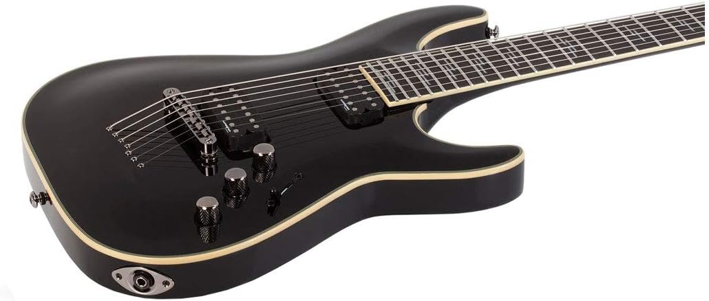 Schecter C-7 Blackjack Electric Guitar - Black Gloss