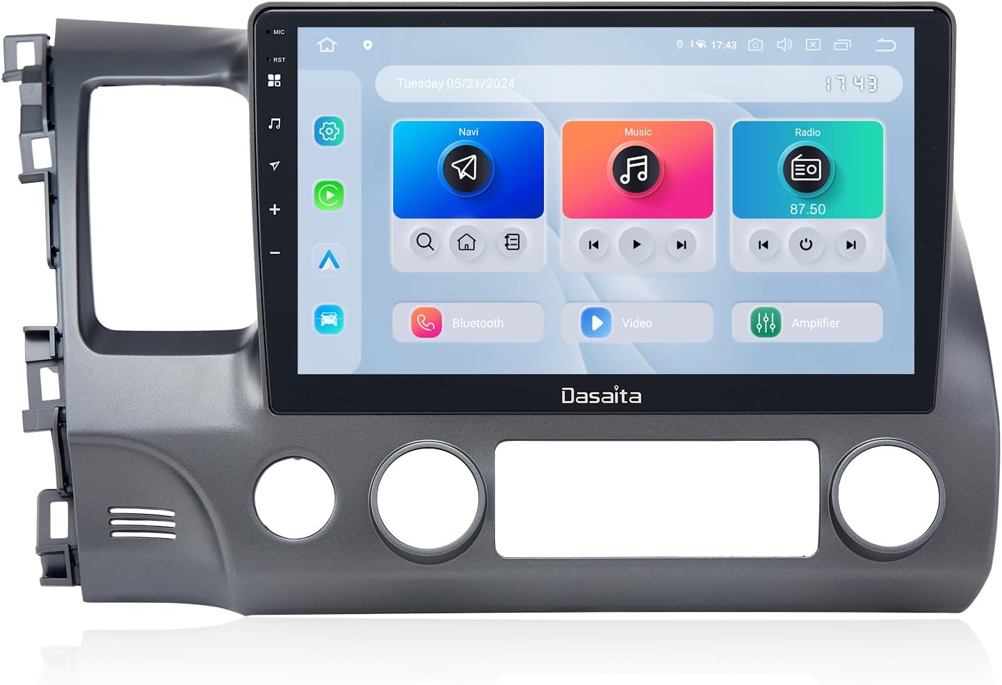 Dasaita Android 13 Car Stereo Upgrade for Honda Civic 2006-2011 with Wireless Carplay & Android Auto, 10.2