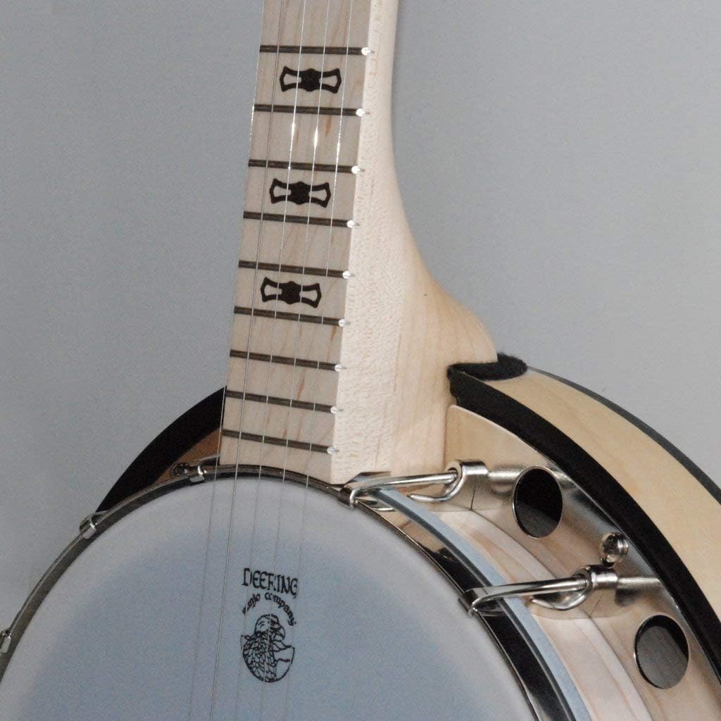 Deering Goodtime 2 5-String Resonator Nickel Hardware Bluegrass Banjo with Deluxe Padded Bag, Strings, Dunlop Finger and Thumb Picks, True Tune Rechargeable Tuner, Mute, Bundle Starter Package