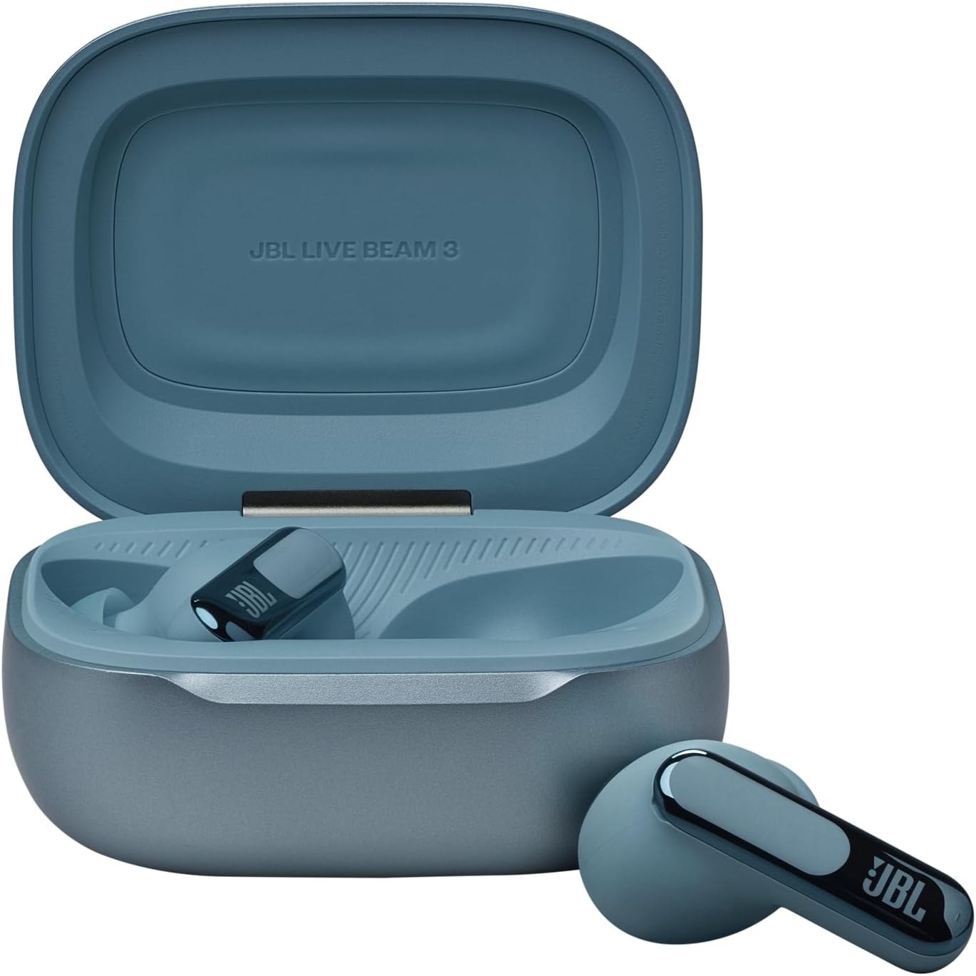 JBL Live Beam 3 True Wireless Noise Cancelling Earbud Bundle with gSport Case (Blue)