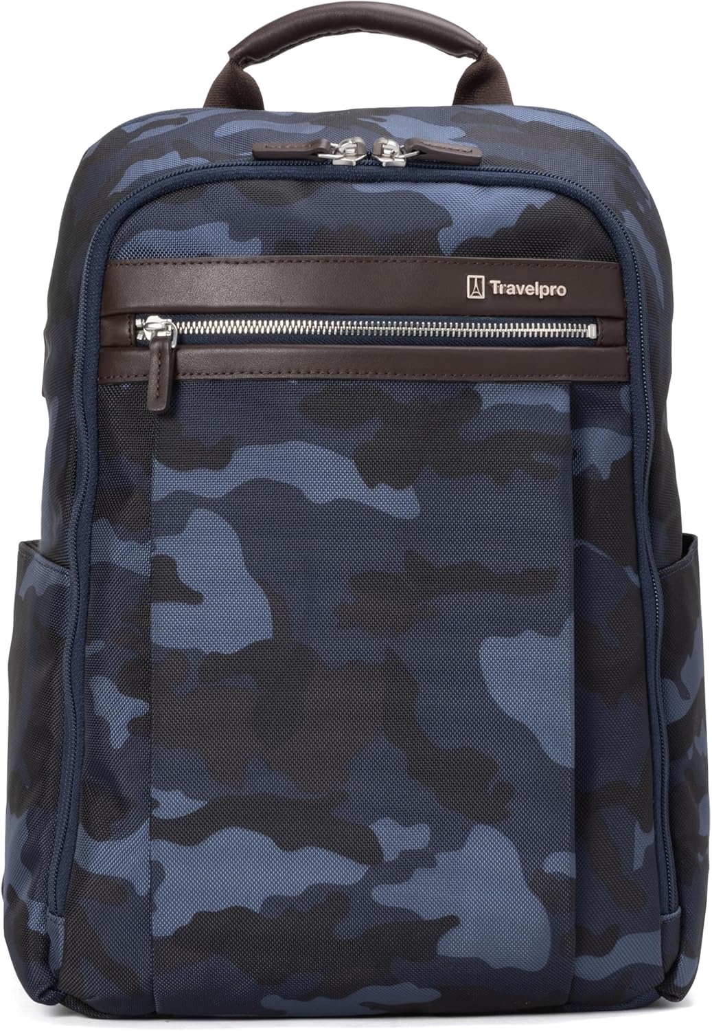 Travelpro Platinum Elite Slim Laptop Travel Backpack, Fits up to 16 Inch Laptop, Business, Water Resistant, Men and Women, Navy Camouflage