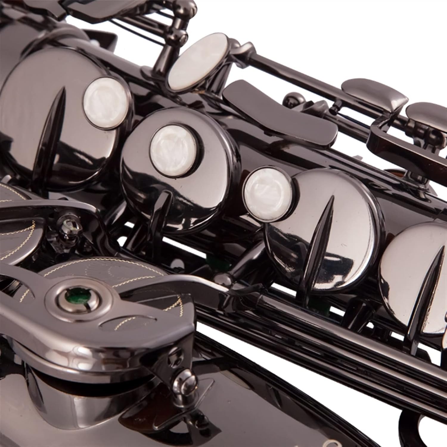 EB Alto Saxophone Sax Brass Lacquered 802 Key Type Woodwind Instrument with Padded Carry Case