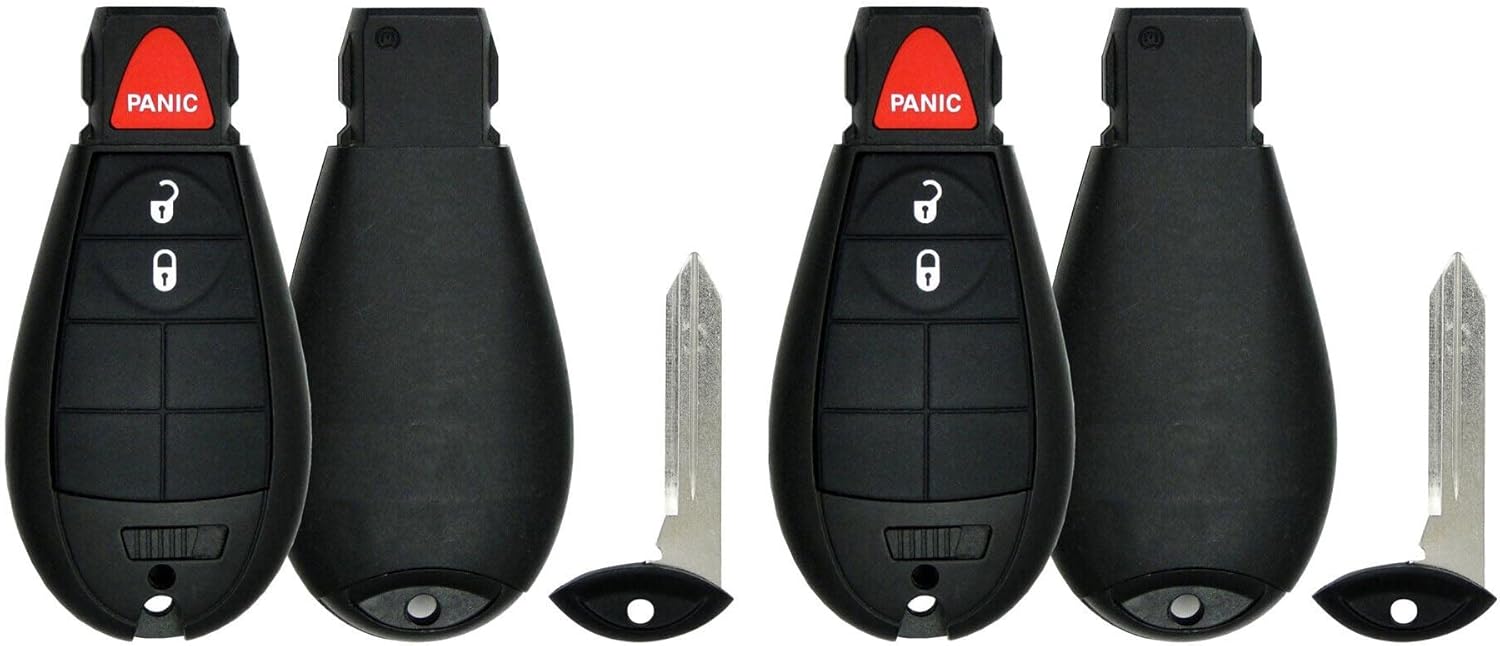Lot of 2X New Replacement Proximity Keyless Entry Remote Key Fob Fobik Compatible with & Fit for Jeep