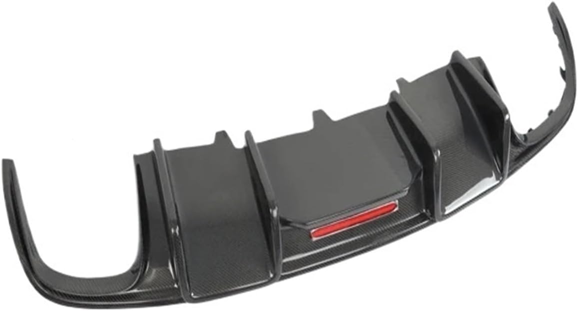 Carbon Fiber Rear Diffuser Lip SpoileCompatible For For Audi A4 B8.5 2013 2014 2015 2016 Car Bumper Accessories With Lamp