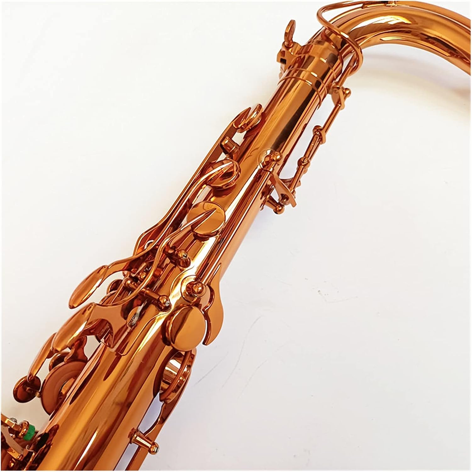 Tenor Saxophone Instruments Coffee Color Copper Simulation Brass with Mouthpiece Student Saxophone