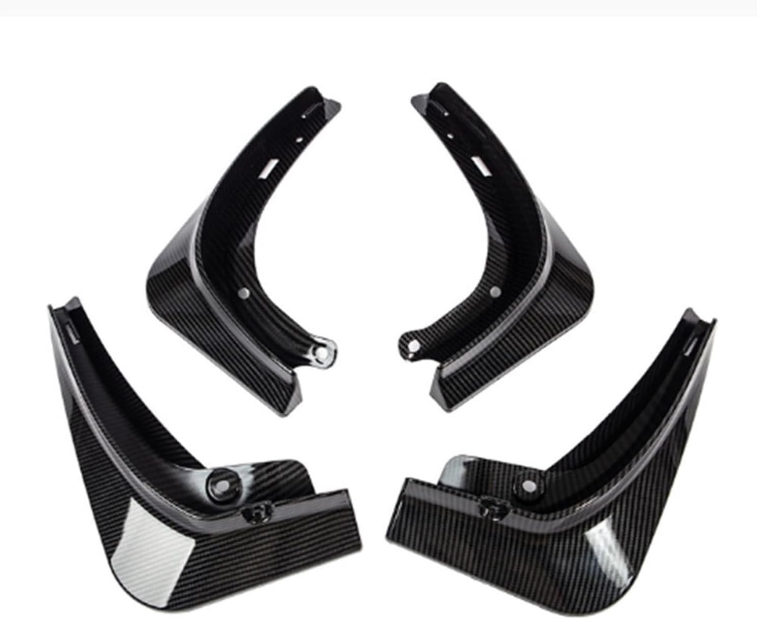 4Pcs Car Mud Flaps Accessories Mudguards Splash Guards Fender Front Rear Wheel Mudguard Carbon Fiber ABS，Compatible for Tesla Model Y 2023 (Color : Y Carbon Fiber abs)