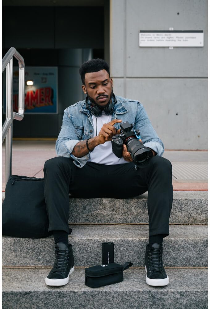 Sennheiser Profile 2-Person Clip-On Wireless Audio System/Recorder for Camera & Smartphone | 2.4 GHz Bundle with Lavalier Microphone+ Cleaning Cloth (3 Item)