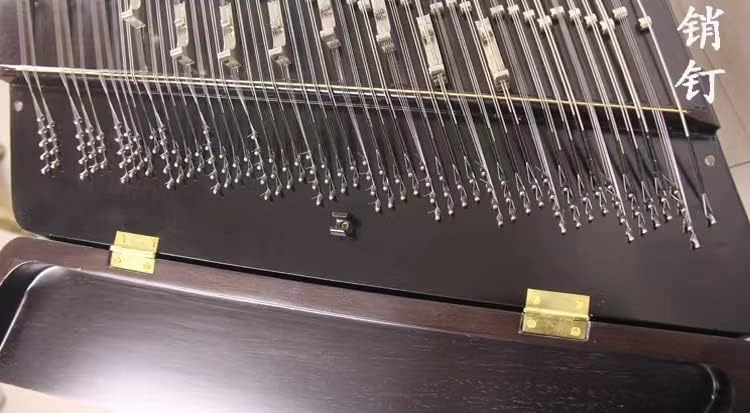 LANDTOM chicken wing wooden shell carving fairy lotus panda 402 dulcimer, professional musical instrument playing Yangqin (Chicken wing wood Lotus)