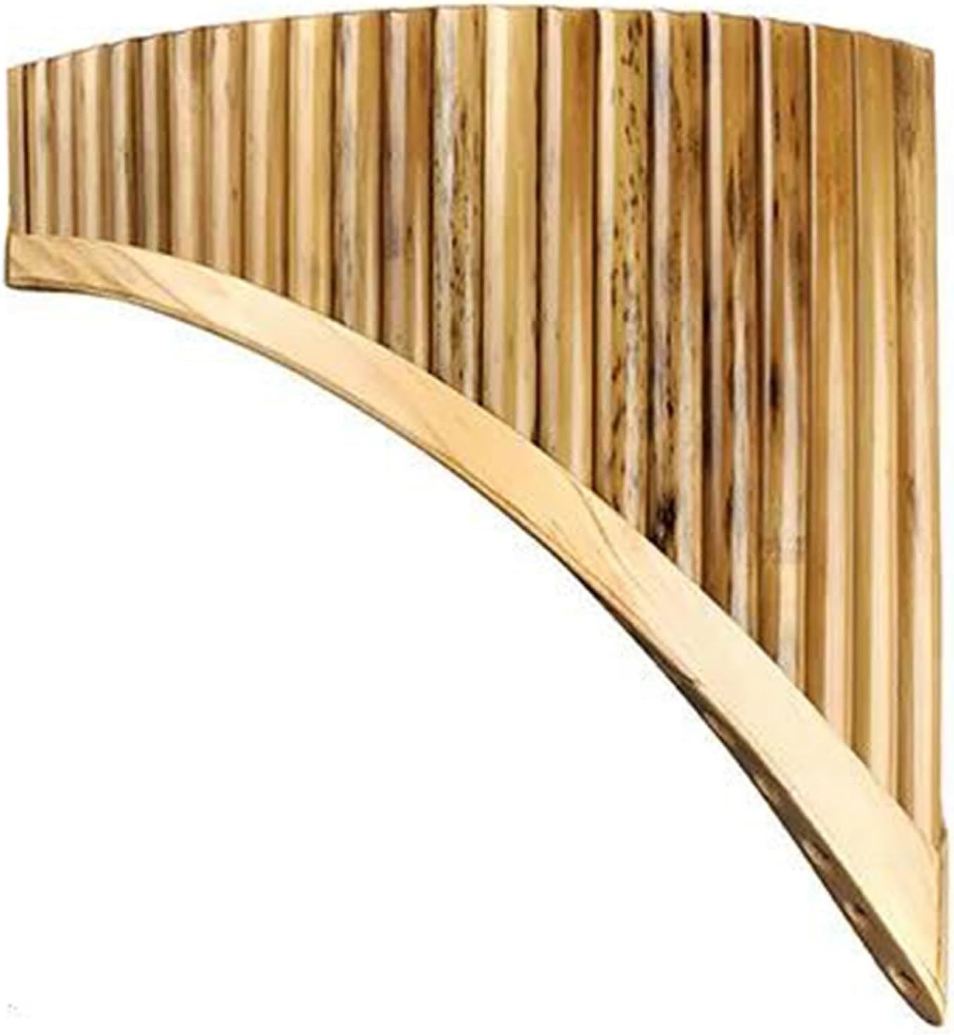 25 Pipe C Key Pan Flute C Key 22 Pipe Bamboo Pan Flute Handmade Woodwind Professional Performance Instrument(22 C LEFT)