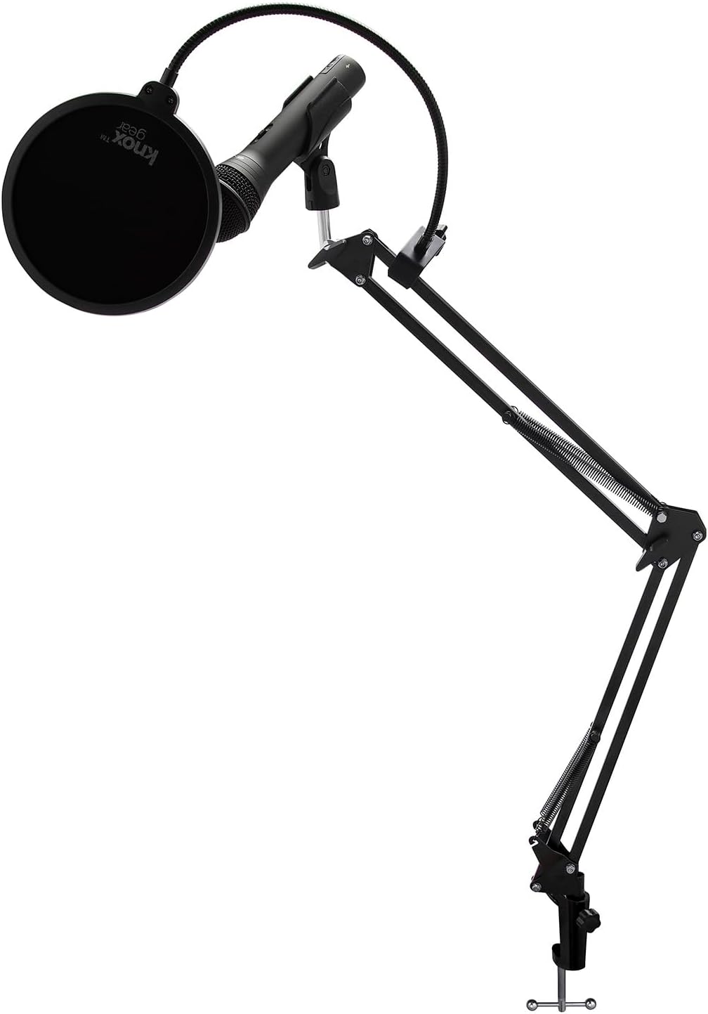 Samson Q2U Black Handheld Dynamic USB Microphone Bundle with Boom Arm and Pop Filter (3 Items)