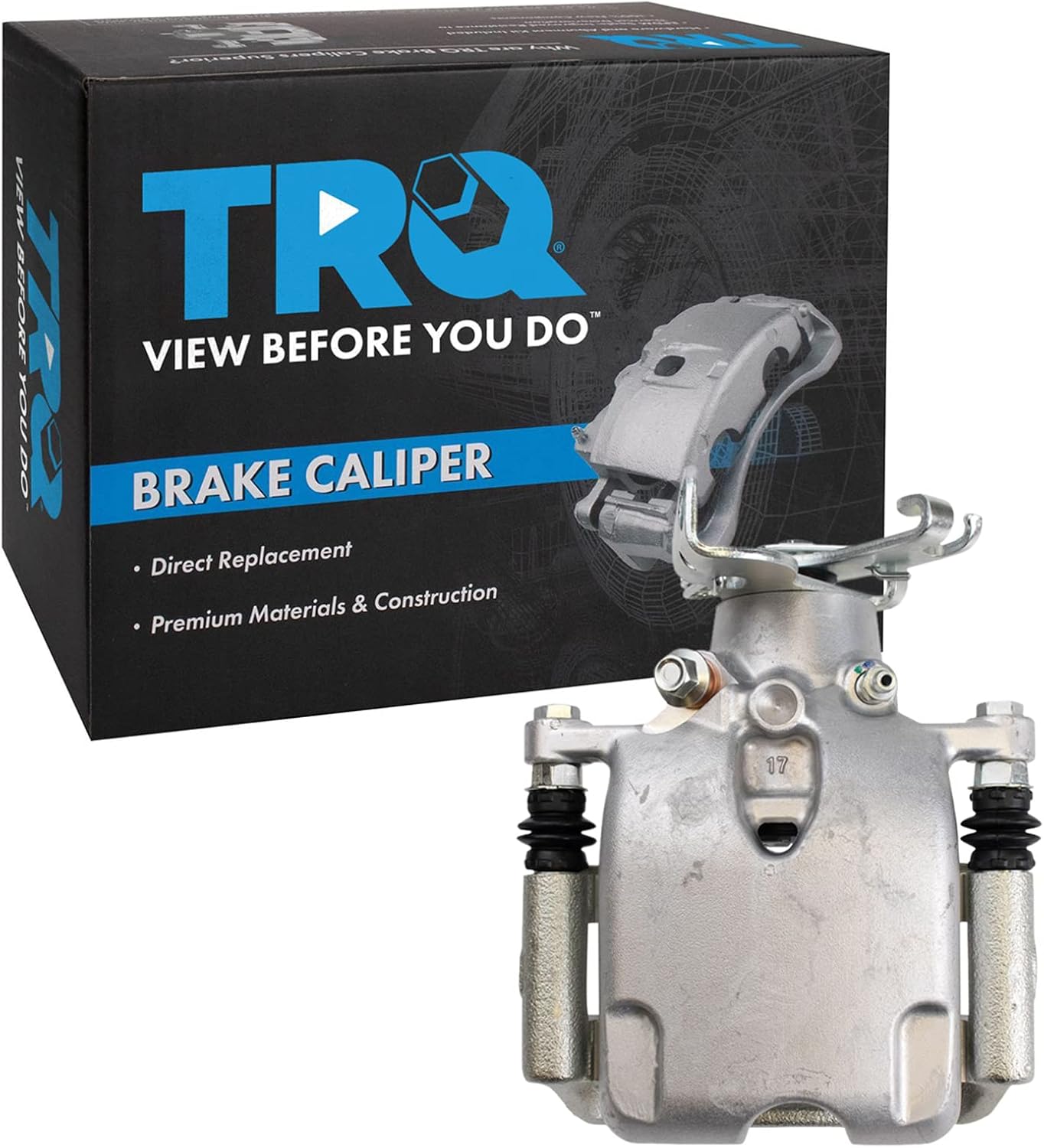 TRQ Rear Right Brake Caliper w/Bracket Passenger Side Compatible with 2010-2012 Buick LaCrosse