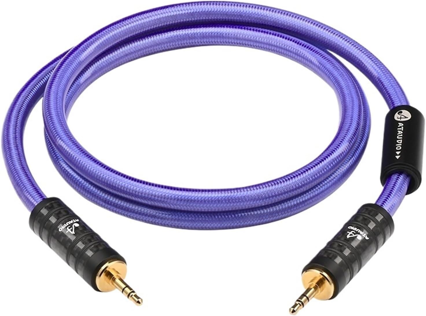 HiFi 3.5mm Male to Male AUX Audio Cable OCC Silver-plated 3.5mm Stereo Cable for Car Phone Headphones Connecting Cable(1m)