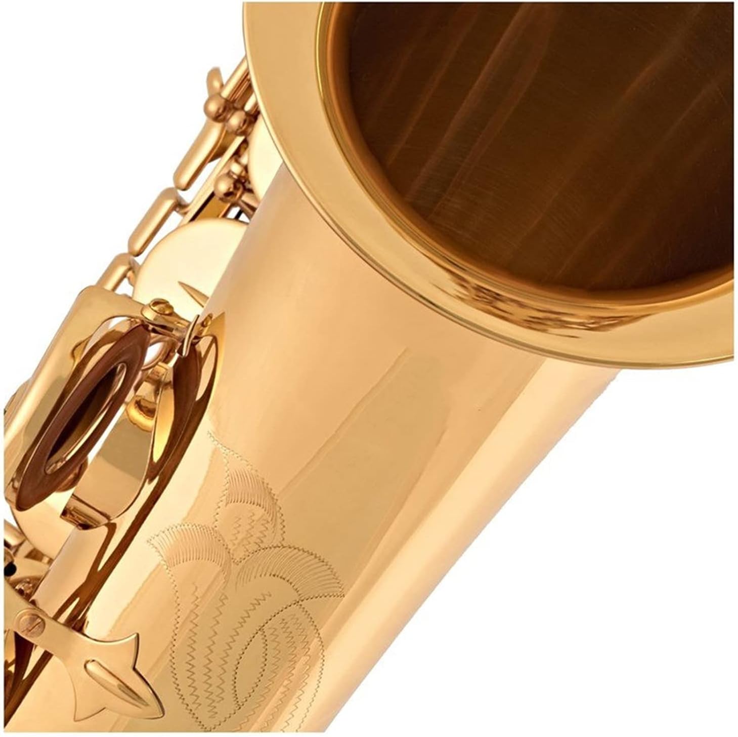 Sax Beginners Kit Tenor Saxophone B Flat Brass Nickel Plated Musical Instruments Sax with Case Mouthpiece Wind Instrument (Color : ST110)