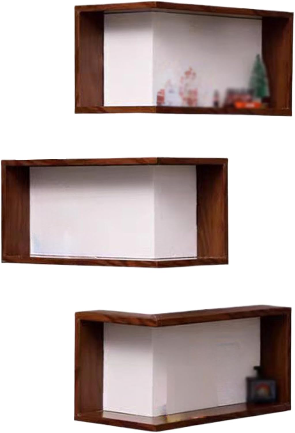 Smart Corner Shelves That Light up Your Space,Modern Wall-Mounted Display Rack, Suitable for Collectibles and Decorative Items, for Living Room, Study (No Lights,3 pcs)