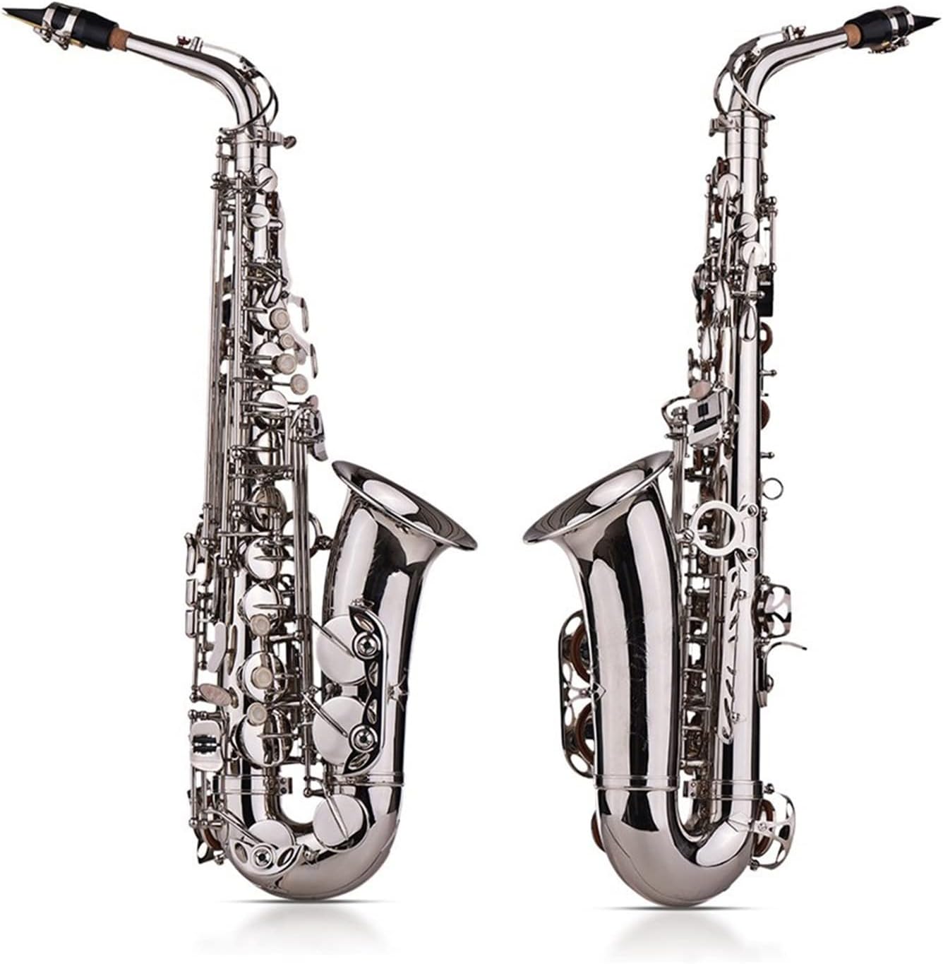 Sax Beginners Kit EB Alto Saxophone Kit Brass Gold Sax 802 Key Type with Padded Carry Case Gloves Cleaning Cloth Brush Sax Straps Wind Instrument (Color : 82Z Key type1)