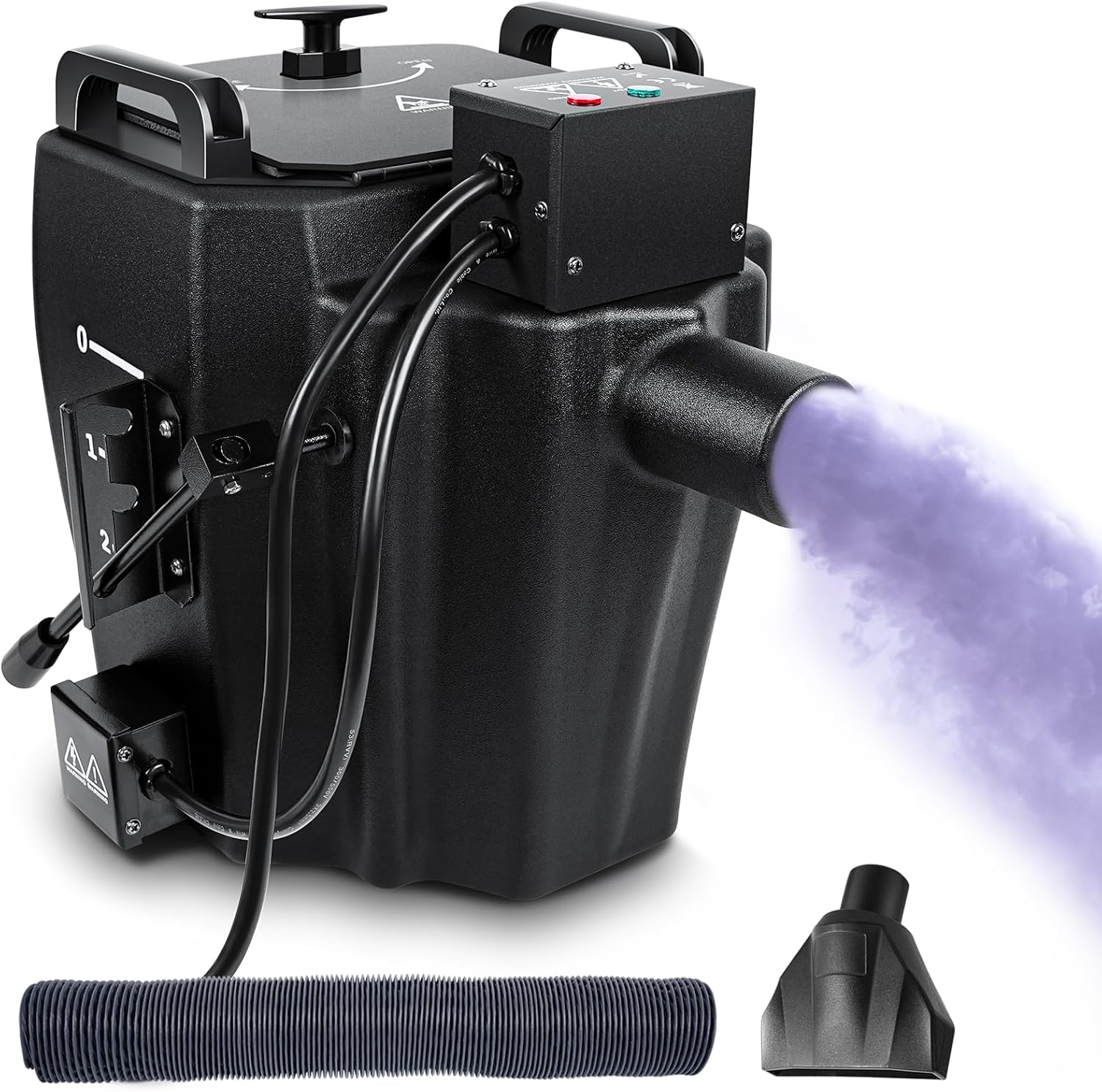 3500W Dry Ice Fog Machine with Tube, Low Lying Smoke Machine Professional Stage Dry Ice Fog Smoke Effect, Dry Ice Smoke Machine for Wedding Concert Events Parties Stage Club DJ