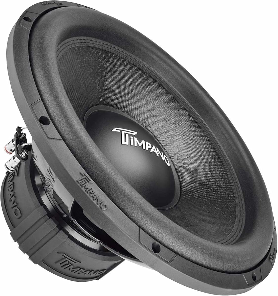 Timpano 15 Inch Subwoofer D4 1600 Watts Max Power Dual 4 Ohm, 15 Subwoofer Speaker 16 mm Xmax, TPT-T1500-15 D4, 2.6 in Voice Coil, Double Stacked Magnet Sub Woofer for Car Audio Systems (Single)