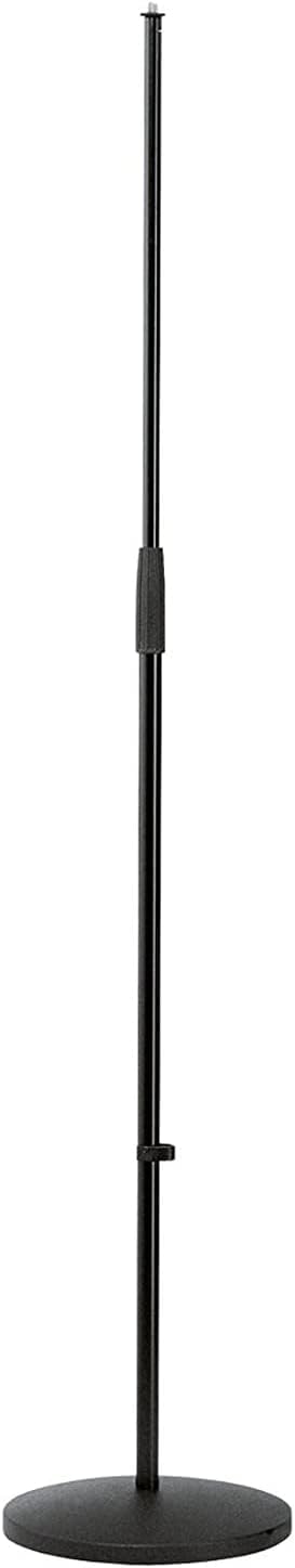K&M - König & Meyer 26010.500.55 - Microphone Stand - Round Base Adjustable Height - Professional Grade - German Made - Black