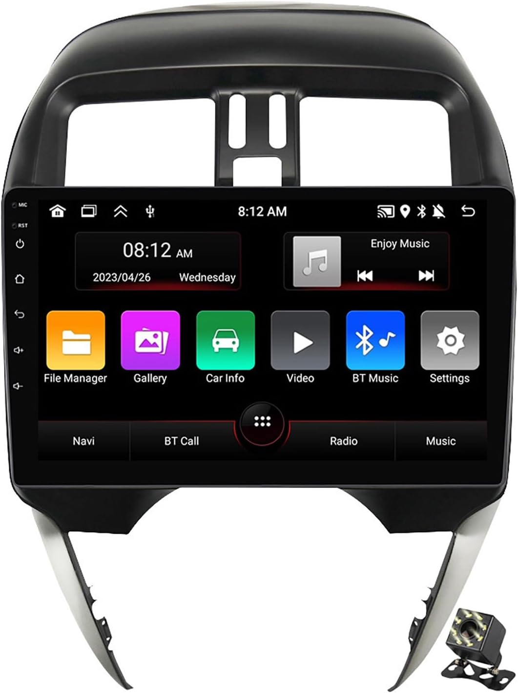 9 inch Car Stereo Navigation GPS for Nissan Versa 2014-2020 Android 12 Car Radio Multimedia Player Support Carplay Android Auto Bluetooth WiFi 4G FM RDS SWC+Backup Camera