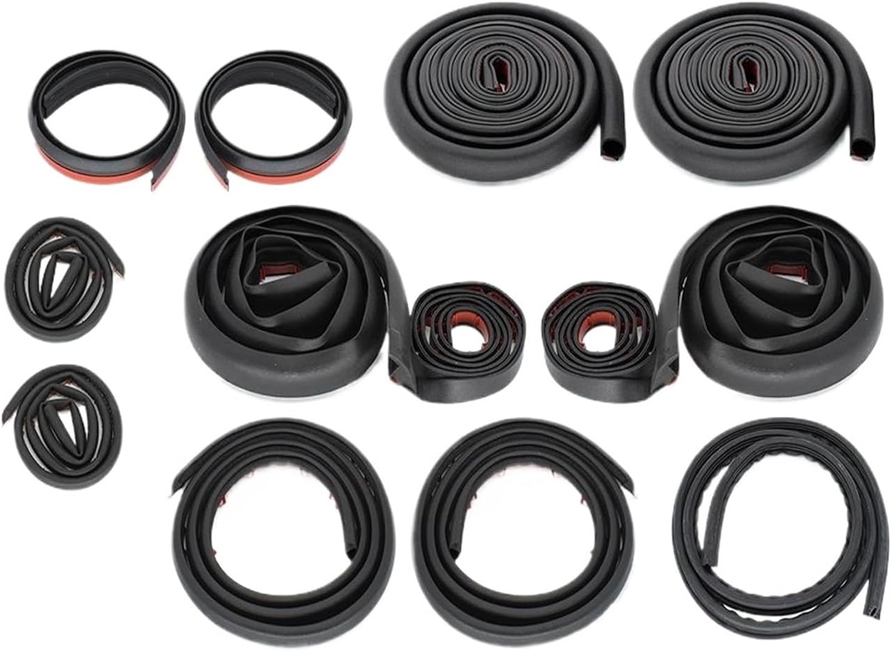 Car Rubber Seal Strip Kit Fit for Tesla Model 3 Y Self Adhesive Door Sealing Noise Reduction Soundproof Accessories