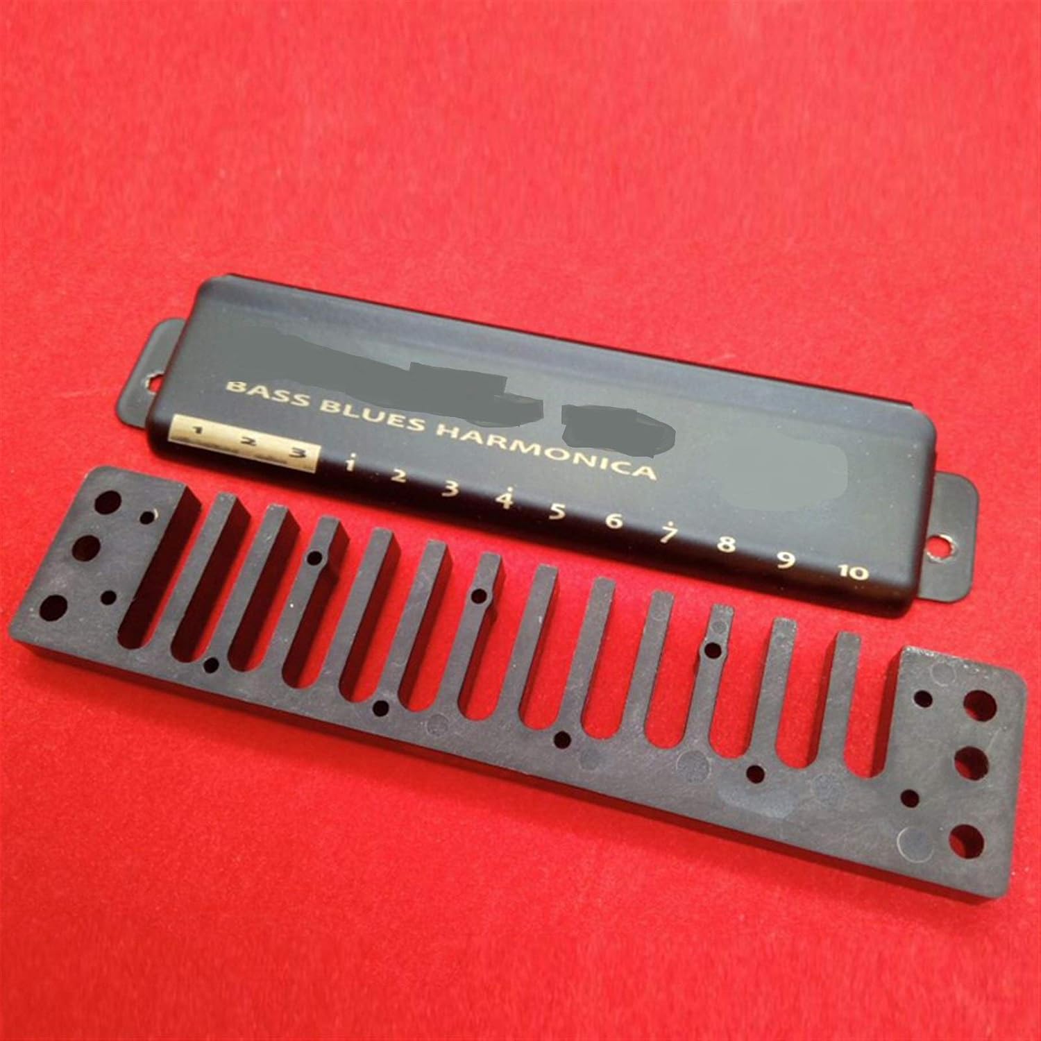 Harmonica Bass Blues Harmonica 13 Holes Diatonic Blues Harp Mouth Organ Musical Instruments Harmonika (Color : BG Key)