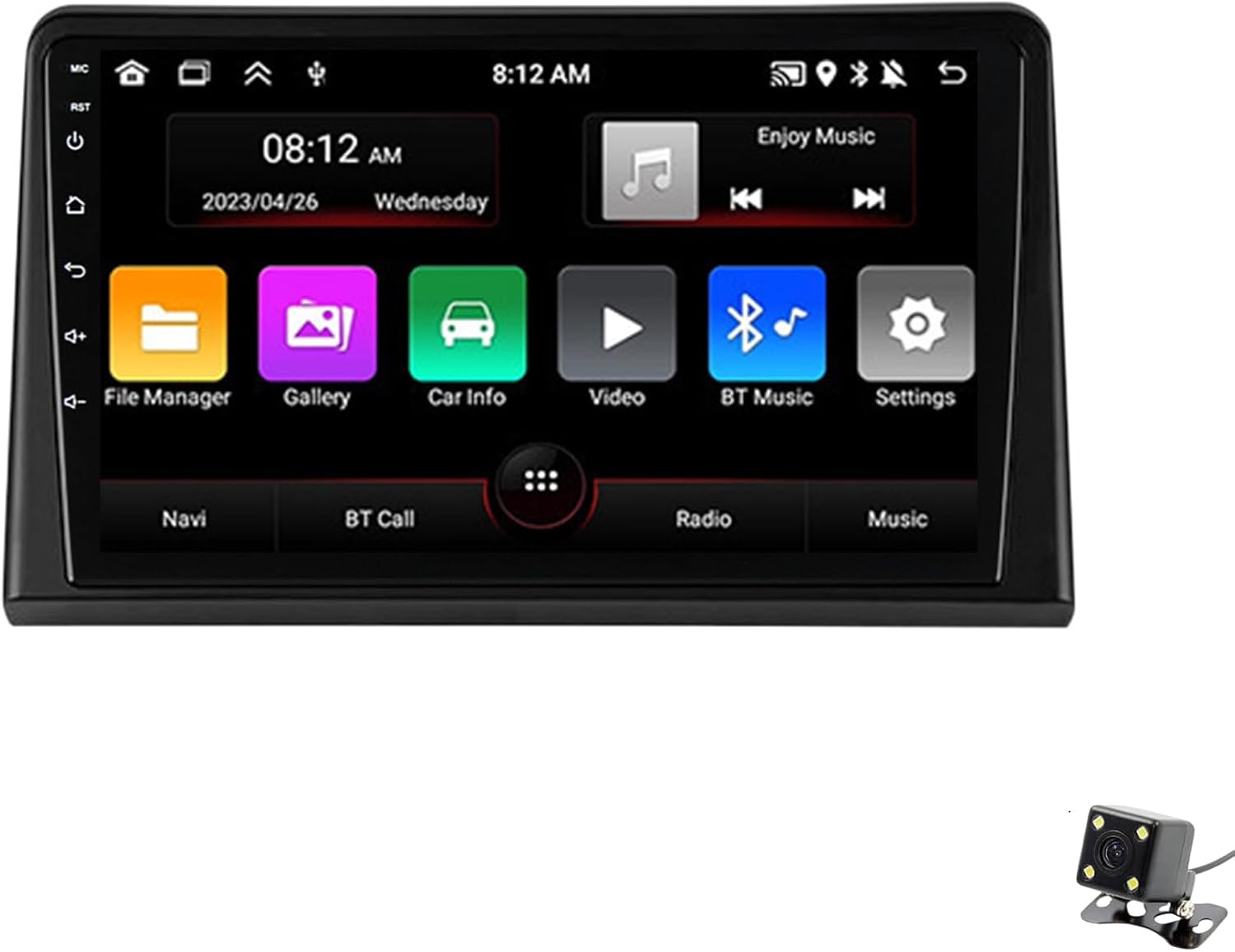 ADMLZQQ Double Din Car Stereo Multimedia with Bluetooth and 9