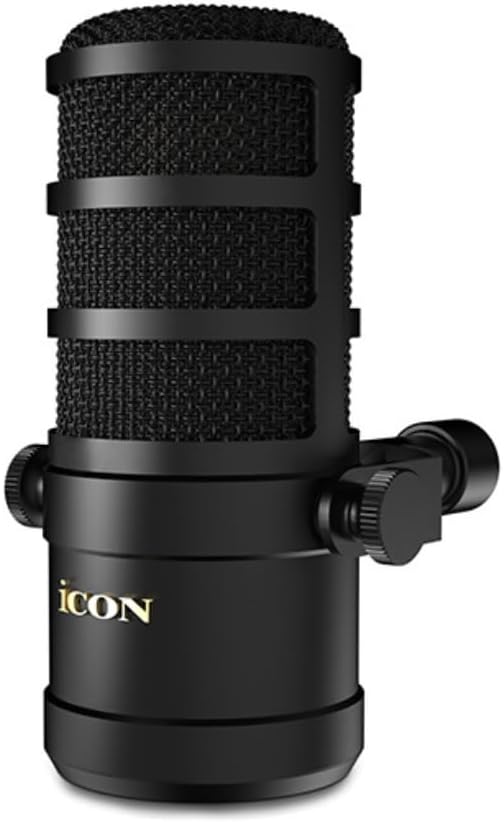iCON Pro Audio Dynamic Cardioid Microphone for Broadcast, Podcast, Singing