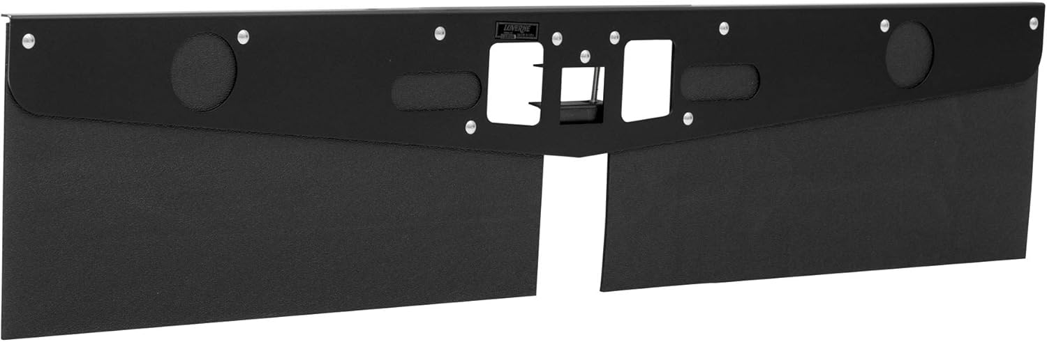 LUVERNE 255200 15-Inch Long Textured Rubber Tow Guard Hitch-Mounted Mud Flaps for 2, 2-1/2 or 3-Inch Ball Mount Shank