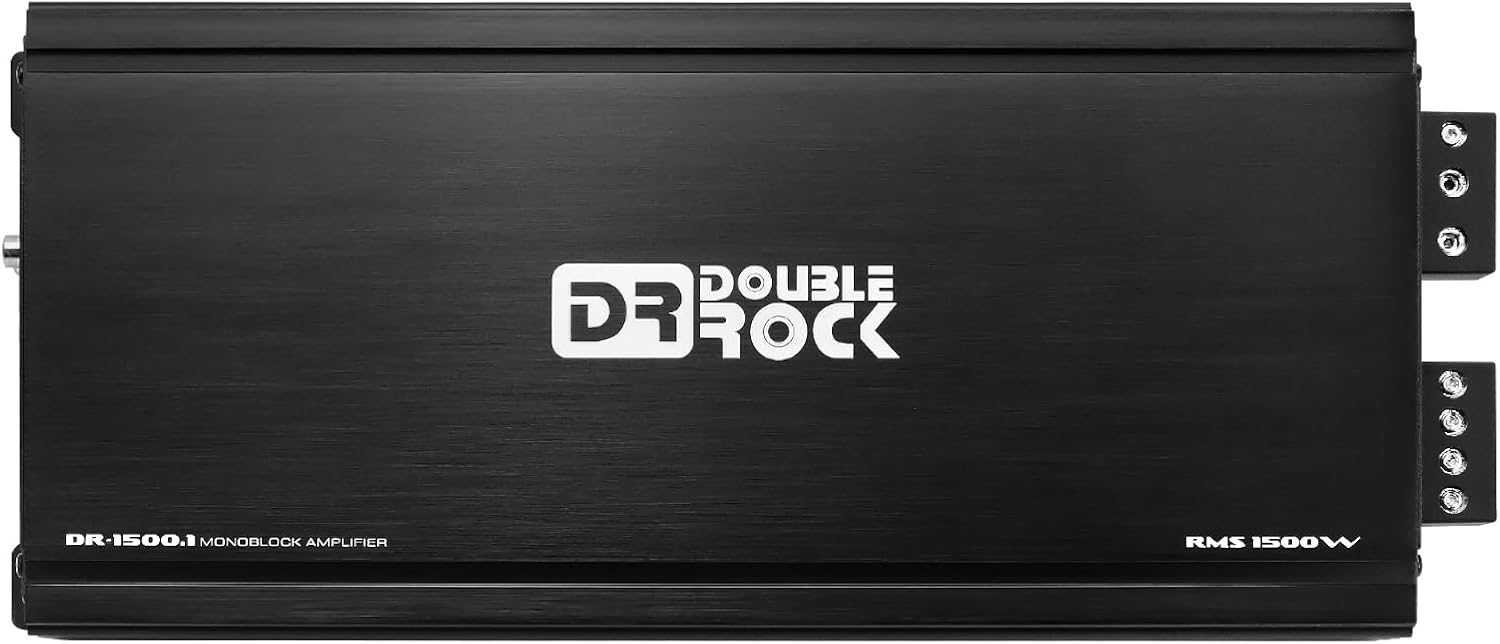 DR-1500.1 Amplifier Car Audio Car Amplifier Subwoofer Amplifier RMS 1500 Watt Car Amp Class D Monoblock Car Amps with Bass Knob Level Remote Control 1500W Amp Stable Power Amplified
