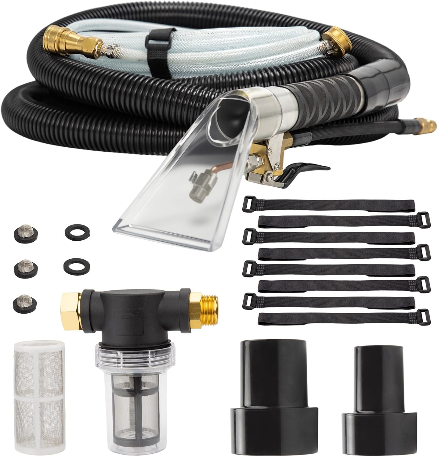 Extractor Kit for Shop Vac, Better Extractor Hose Kit for Carpet & Upholstery Cleaning, Transforms Vacuum Machine into a Professional-grade Extractor, Use for Home and Car Clean