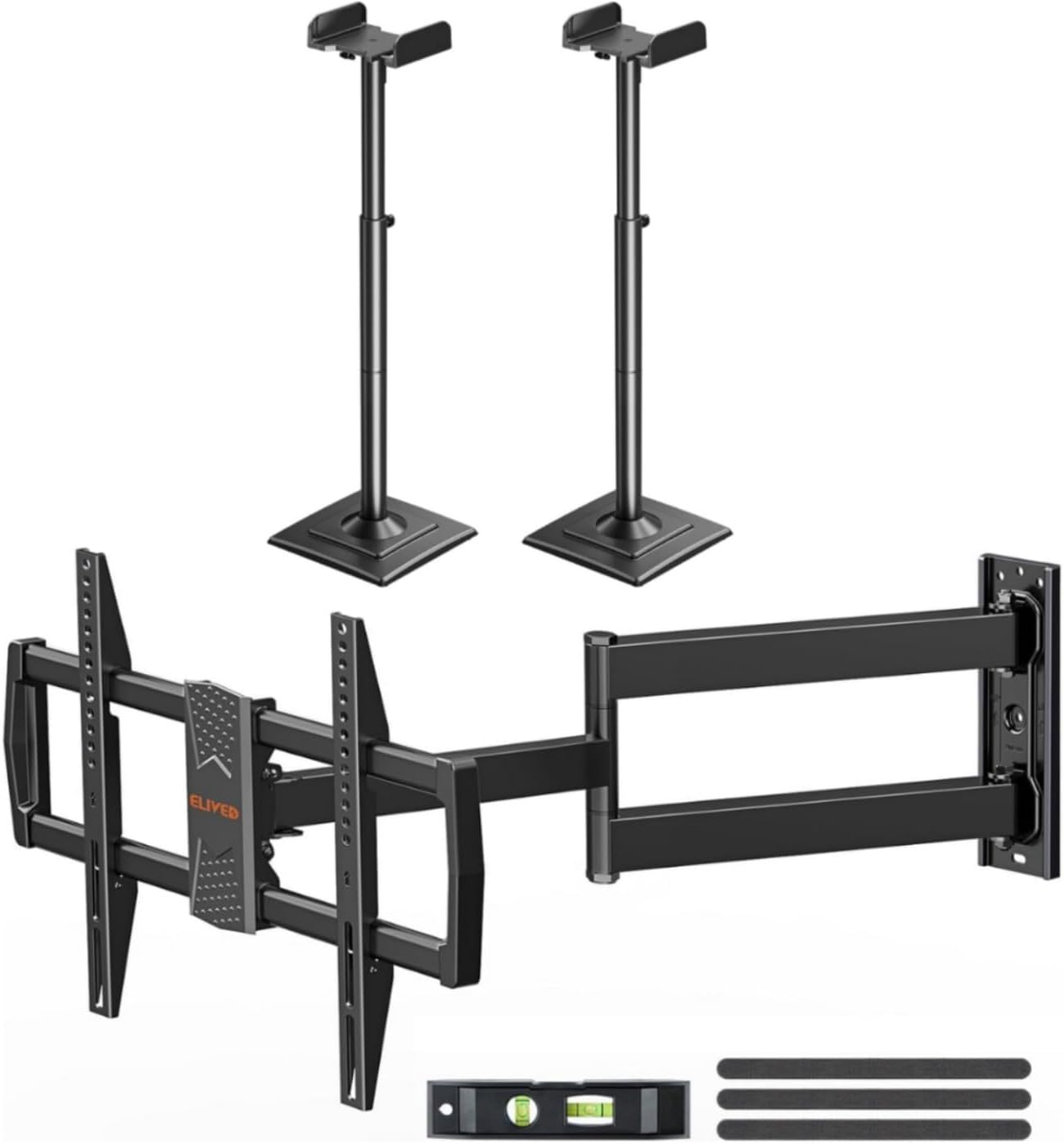 ELIVED Universal Speaker Stands Pair Height Adjustable Max 43.3