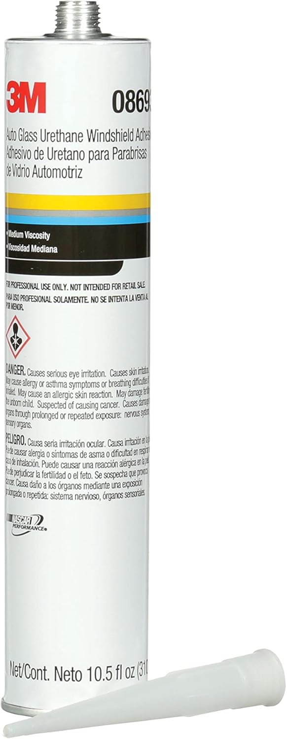 3M 08693 Auto Glass Urethane Windshield Adhesive Cartridge - 10.5 fl. oz. - Case of 12