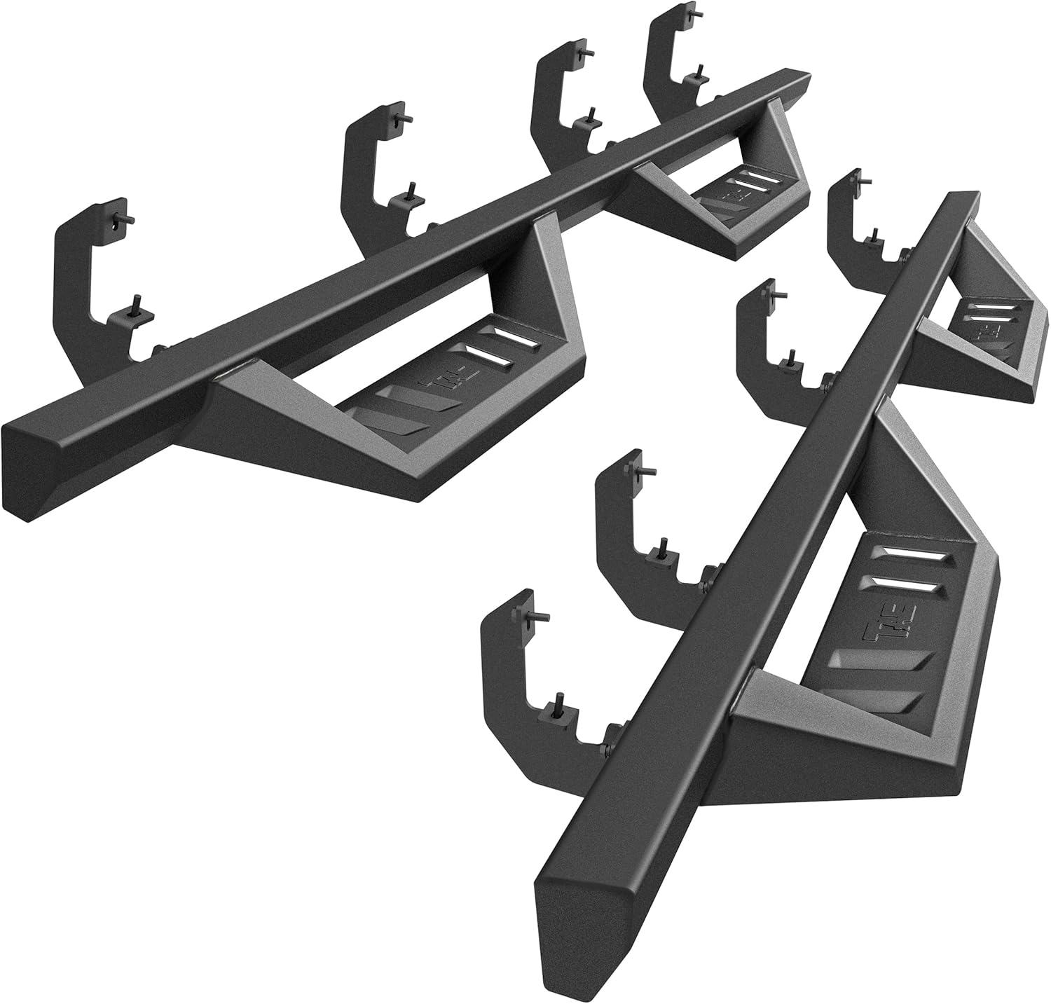 TAC Sidewinder Running Boards Fit 2019-2025 Silverado/Sierra 1500 Double Cab (Excl. 2019 Silverado 1500 LD/2019 Sierra 1500 Limited) 4” Drop Side Step Nerf Bar Pickup Truck Exterior Accessories 2pcs