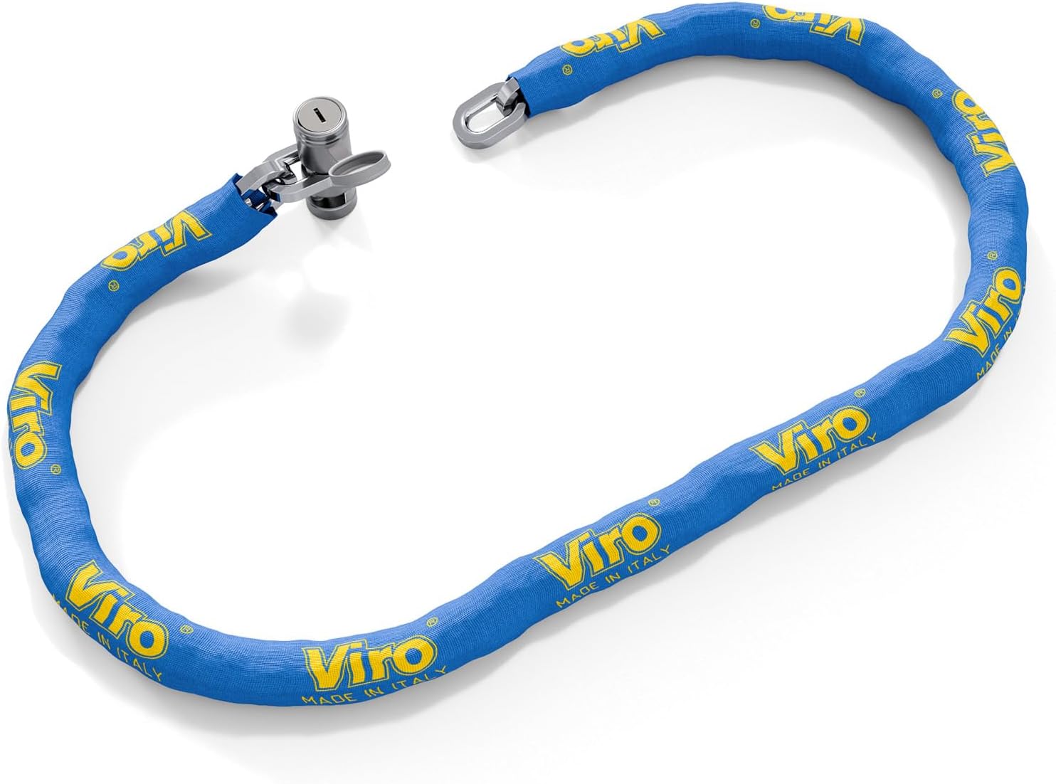 Viro 4150.120 Scooter Chain 120 cm with Totem Motorcycle Lock, Corrosion, Burglar and Anti-Drill, Blue