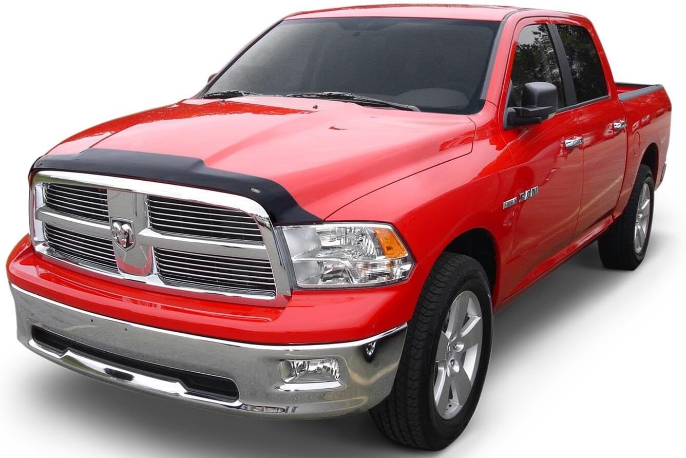 Husky Liners Aeroskin Hood Protector | Fits 2019-2026 Ram 1500 (Excludes Rebel & TRX Models) | Low Profile Deflector/Bug Shield - 1 pc., Smoke | 2842163